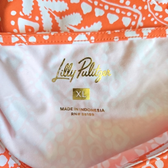 New Lilly Pulitzer Larsa Flamingo Feather Harbour View Swim Pool Beach Cover-Up - Picture 7 of 9